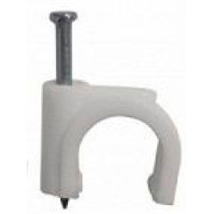 Клипсы Hyperline GC-1C для кабеля полиэтилен6мм (упак.:100шт)