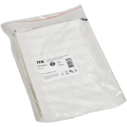 Этикетка ITK IND-CS9-01 полиэстр (упак.:64шт)