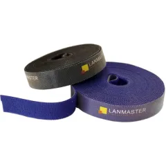 Хомут-липучка Lanmaster LAN-VCM5M-BK 5000x20мм (упак:1шт) нейлон 6.6 внутри помещений черный