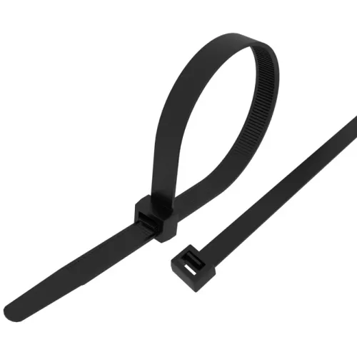 Стяжка пластиковая Rexant 07-0303 300x7.6мм (упак:100шт) нейлон внешний (-30/+80) черный