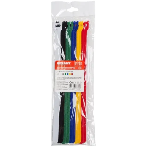 Хомут-липучка Rexant 07-7310 310x16мм (упак:12шт) полиамид