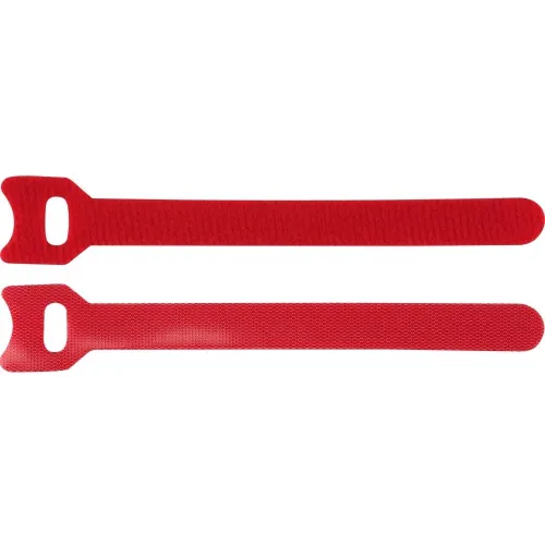 Хомут-липучка Lanmaster LAN-VCM125-RD 125x12мм (упак:20шт) нейлон/полиэтилен внутри помещений красный