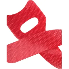 Хомут-липучка Lanmaster LAN-VCM125-RD 125x12мм (упак:20шт) нейлон/полиэтилен внутри помещений красный