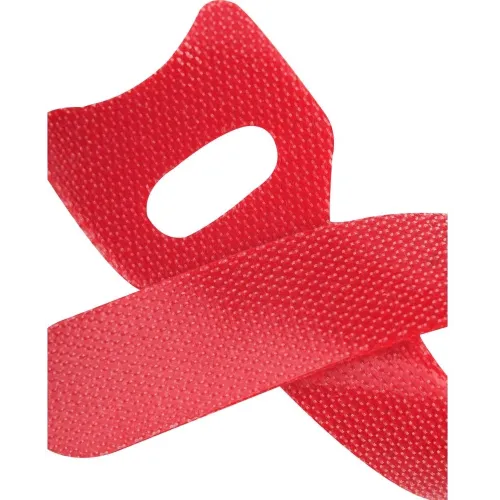 Хомут-липучка Lanmaster LAN-VCM125-RD 125x12мм (упак:20шт) нейлон/полиэтилен внутри помещений красный