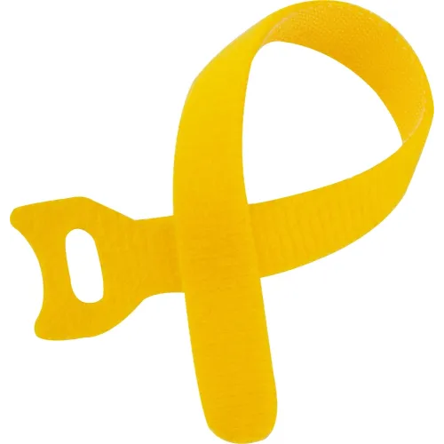 Хомут-липучка Lanmaster LAN-VCM180-YL 180x12мм (упак:20шт) нейлон/полиэтилен внутри помещений желтый