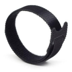 Хомут-липучка Lanmaster LAN-VCM135-BK 135x12мм (упак:20шт) нейлон/полиэтилен внутри помещений черный