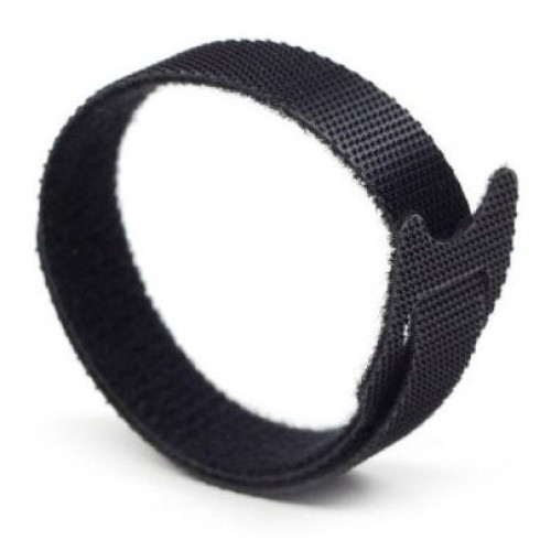 Хомут-липучка Lanmaster LAN-VCM135-BK 135x12мм (упак:20шт) нейлон/полиэтилен внутри помещений черный