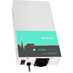 Стабилизатор напряжения Defender ASW 1000D 600Вт 1000ВА белый