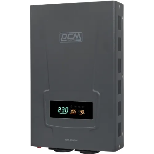 Стабилизатор напряжения Powercom WM-2000VA 1600Вт 2000ВА графитовый