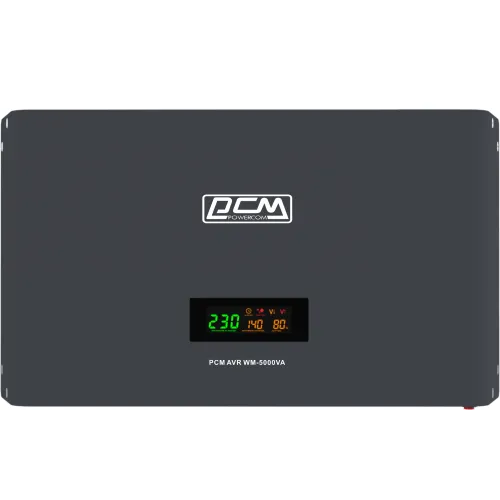 Стабилизатор напряжения Powercom WM-5000VA 4000Вт 5000ВА графитовый