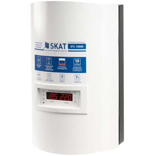Стабилизатор напряжения Бастион Skat STL-10000 исп.Н 10000ВА белый