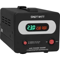 Стабилизатор напряжения Smartwatt AVR Tower 1000RF 1000ВА черный