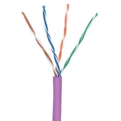 Кабель информационный Lanmaster TWT-5EUTP-NGLS кат.5E UTP 4 пары 24AWG PVC внутренний 305м фиолетовый