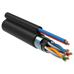 Кабель информационный ITK LC3-C5E04-379 кат.5E FTP 4 пары 24AWG LDPE внешний 305м черный