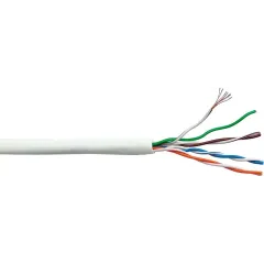 Кабель информационный Lanmaster LAN-5EUTP-PT-LSZH-WH кат.5E UTP 4 пары 24AWG LSZH внутренний 305м белый