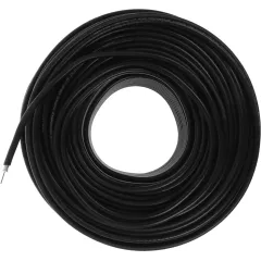 Кабель коаксиальный Hyperline COAX-RG6-100 RG-6 FTP PVC внутренний 100м черный