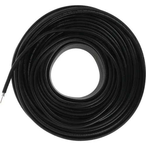 Кабель коаксиальный Hyperline COAX-RG6-100 RG-6 FTP PVC внутренний 100м черный