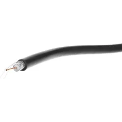Кабель коаксиальный Hyperline COAX-RG6-100 RG-6 FTP PVC внутренний 100м черный