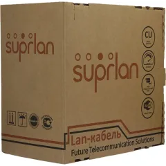 Кабель сетевой информационный Suprlan Premium 01-1012-2 кат.5E FTP 4 пары 24AWG PVC внутренний 305м серый