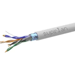 Кабель сетевой информационный Suprlan Premium 01-1012-2 кат.5E FTP 4 пары 24AWG PVC внутренний 305м серый
