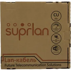 Кабель сетевой информационный Suprlan Standard 01-0320-1 кат.5E UTP 4 пары 24AWG LSZH внутренний 305м серый