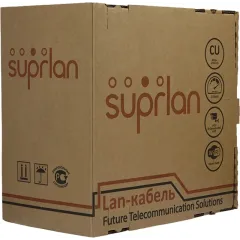 Кабель сетевой информационный Suprlan Median 01-1033-1 кат.5E FTP 4 пары 24AWG PVC внутренний 305м серый