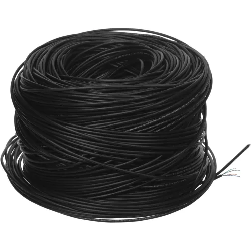 Кабель сетевой информационный Suprlan Median 01-0335-1 кат.5E UTP 4 пары 24AWG PE внешний 305м черный