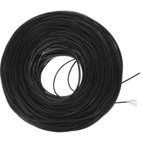 Кабель сетевой информационный Suprlan Median 01-0335-1 кат.5E UTP 4 пары 24AWG PE внешний 305м черный