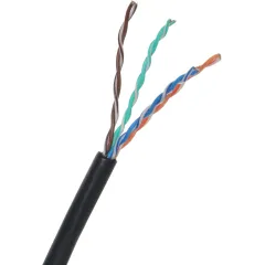 Кабель сетевой информационный Suprlan Median 01-0335-1 кат.5E UTP 4 пары 24AWG PE внешний 305м черный