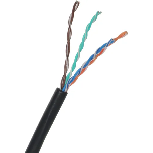 Кабель сетевой информационный Suprlan Median 01-0335-1 кат.5E UTP 4 пары 24AWG PE внешний 305м черный