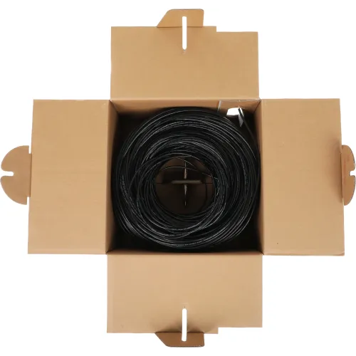 Кабель информационный Rexant 01-0045 кат.5E UTP 4 пары 24AWG PE внешний 305м черный