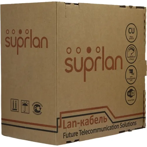 Кабель сетевой информационный Suprlan Standart 01-0325-1 кат.5E UTP 4 пары 24AWG PE внешний 305м черный