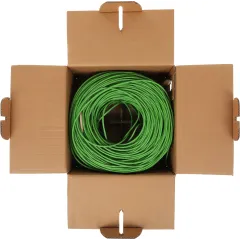 Кабель информационный Rexant 01-0061-R кат.5E UTP 4 пары 24AWG нг(А)-LSLTx внутренний 305м зеленый