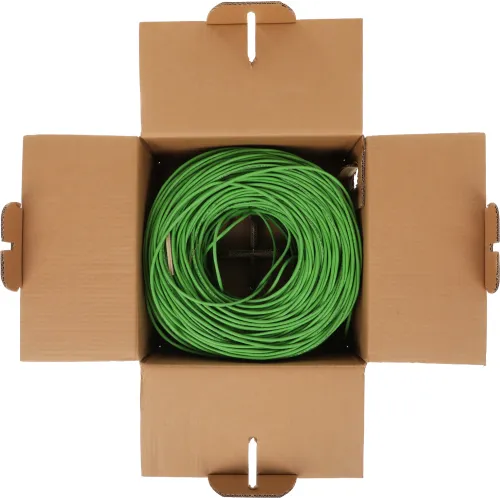 Кабель информационный Rexant 01-0061-R кат.5E UTP 4 пары 24AWG нг(А)-LSLTx внутренний 305м зеленый