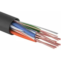 Кабель информационный PROconnect 01-0045-3 кат.5E UTP 4 пары 24AWG PE внешний 305м черный