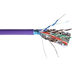 Кабель информационный Lanmaster TWT-5EFTP-NGLS кат.5E FTP 4 пары 24AWG нг(А)-LS внутренний 305м фиолетовый