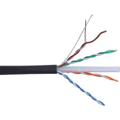 Кабель информационный Lanmaster TWT-6UTP-UNV кат.6 UTP 4 пары 23AWG LSZH универсальный 305м черный