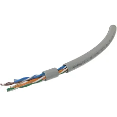 Кабель информационный Sysmatrix TP UUTP4.5ES24.PVC.GY305 кат.5E U/UTP 4 пары 24AWG нг(А)-LS внутренний 305м серый