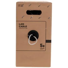 Кабель информационный Rexant 01-0146-R кат.5E F/UTP 4 пары 24AWG PE внешний 305м черный