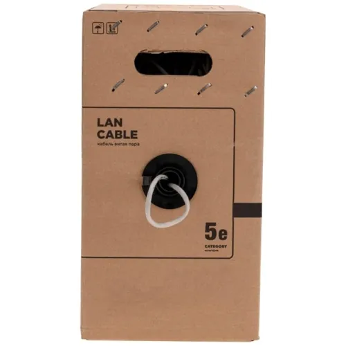 Кабель информационный Rexant 01-0146-R кат.5E F/UTP 4 пары 24AWG PE внешний 305м черный