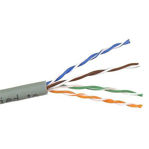 Кабель информационный Lanmaster TWT-5EUTP-XS кат.5E UTP 4 пары 25AWG PVC внутренний 305м серый