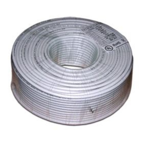 Кабель коаксиальный Lanmaster TWT-RG6U-CS48/1-WH RG-6/U FTP 75Om PVC внутренний 100м белый