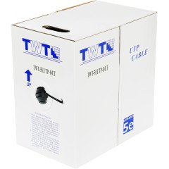 Кабель информационный Lanmaster TWT-5EUTP-OUT кат.5E UTP 4 пары 24AWG PE внешний 305м черный