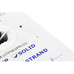 Кабель информационный Lanmaster NM-UTP5E2PR-CU кат.5E UTP 2 пары PVC внутренний 305м серый