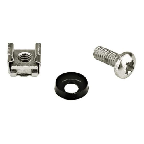 Винт Hyperline CNS-M6-16-50 М6х16 с гайкой с шайбой (упак.:50шт)