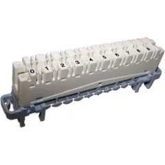 Плинт Lanmaster TWT-LSA10P-DIS-5E 10 пар LSA-PROFIL размык. ABS пластик белый