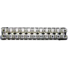 Плинт Lanmaster TWT-LSA10P-DIS-5E 10 пар LSA-PROFIL размык. ABS пластик белый