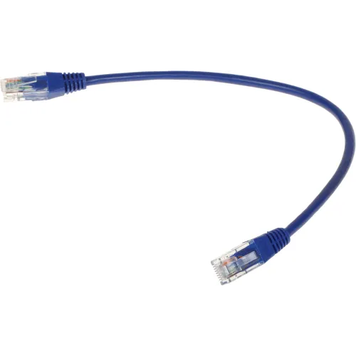 Патч-корд Lanmaster TWT-45-45-0.3-BL UTP RJ-45 вил.-вилка RJ-45 кат.5E 0.3м синий ПВХ (уп.:1шт)