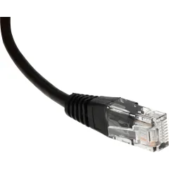 Патч-корд Lanmaster TWT-45-45-0.3-BK UTP RJ-45 вил.-вилка RJ-45 кат.5E 0.3м черный ПВХ (уп.:1шт)