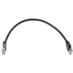 Патч-корд Lanmaster TWT-45-45-0.3-BK UTP RJ-45 вил.-вилка RJ-45 кат.5E 0.3м черный ПВХ (уп.:1шт)